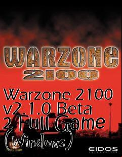 Box art for Warzone 2100 v2.1.0 Beta 2 Full Game (Windows)
